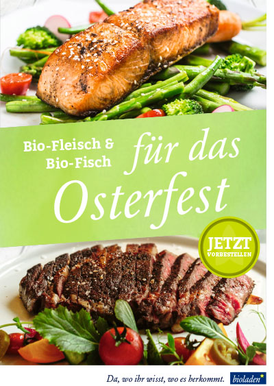 Bio-Fleisch und Bio-Fisch für das Osterfest
