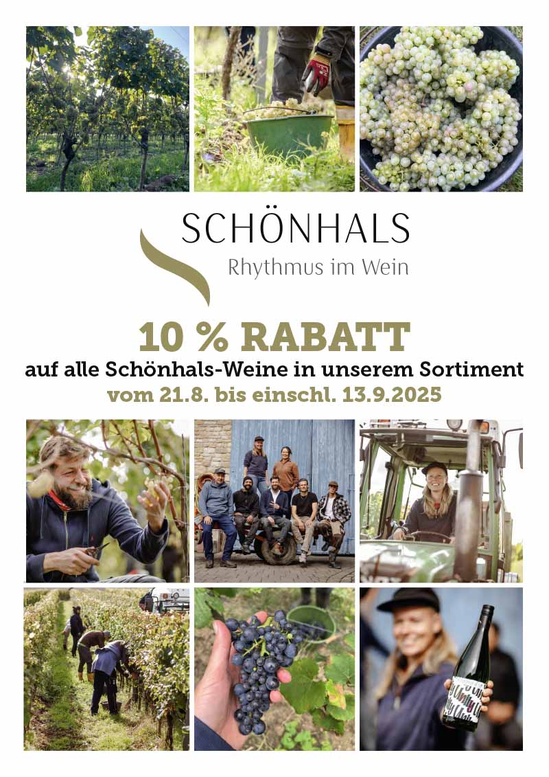 Grafik: 10 % Rabatt auf alle Schönhals-Weine